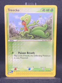 Pokemon TCG Treecko EX Ruby & Sapphire 75/109 Regular Common LP - Image 1