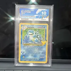 Pokemon Blastoise 2/102 25th English Celebrations 2021 Classic ACE 10 Gem Mint - Image 1