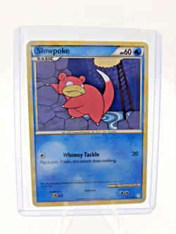 Slowpoke 81/123 Pokemon HeartGold And SoulSilver Pokemon Card TCG Trading Game - Image 1