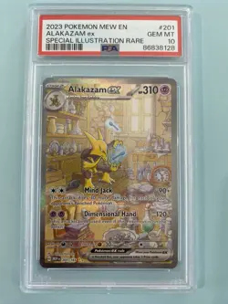 Alakazam ex 201/165 Special Illustration Rare Scarlet & Violet MEW EN 151 PSA 10 - Image 1