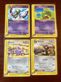 Pokemon TCG 2003 E Reader Skyridge 4 Card Bundle Vintage Retro Collectors Game - Image 1