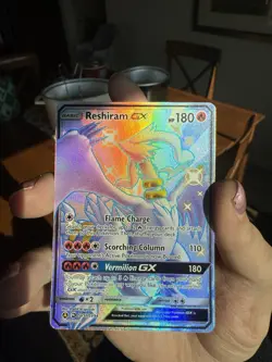 Pokemon TCG Reshiram GX Hidden Fates Shiny Vault Holo Rare Card SV51/SV94 - Image 2