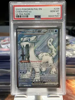 Pokemon Chein-Pao EX Paldea Evolved Card 236/193 PSA 10 - Image 1