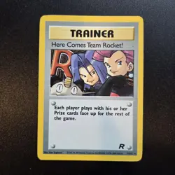 Pokemon Card - Here Comes Team Rocket! 15/82 Holo Rare Team Rocket Set WOTC - Image 1