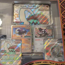 Pokemon TCG PALDEAN FATES Great Tusk Iron Treads Ex Premium Collection ✅ NEW - Image 3