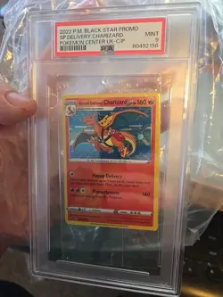Pokemon Center TCG Special Delivery Charizard SWSH075 PSA 9 Rare Holo 2022 - Image 1