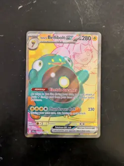 Full Art Iono's Bellibolt EX Pokemon Card (Journey Together Set, 172/159, NM) - Image 1