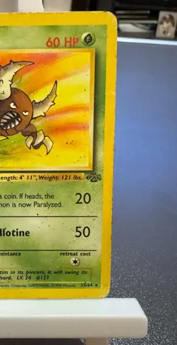 Pokemon Cards: Jungle Rare: Pinsir 25/64 TCG 1999 WOTC Vintage - Image 3