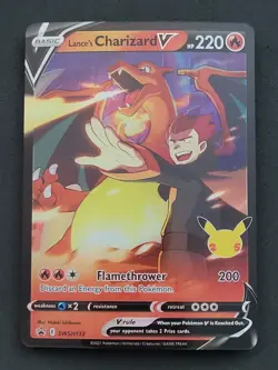 Lance's Charizard V SWSH133 Ultra Rare Promo Sword & Shield Pokemon TCG - Image 1