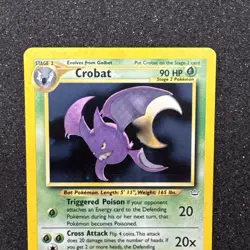 Vintage WOTC Pokemon Crobat 4/64 Neo Revelation Unlimited Holo Rare NM - Image 3