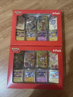 2 Pokemon 151 4 Mini Tins 4 Promo Cards SAMS CLUB #1 & #2. 8 Tins Total - Image 2
