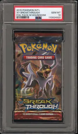 Pokemon XY Breakthrough Booster Pack Houndoom Art - PSA 10 - Image 1