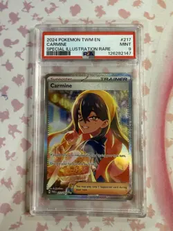 Carmine 217/167 - Twilight Masquerade - Graded PSA 9 Pokemon Card - Image 1