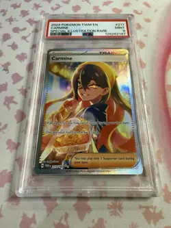 Carmine 217/167 - Twilight Masquerade - Graded PSA 9 Pokemon Card - Image 2