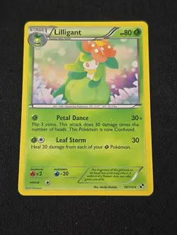 Lilligant 10/114 Black & White Regular Black Star Rare Pokemon TCG Light Played - Image 1