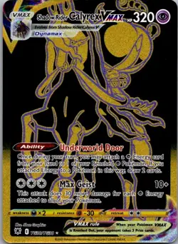 Pokemon TCG Shadow Rider Calyrex VMAX Secret Rare Astral Radiance TG30/TG30 NM - Image 1