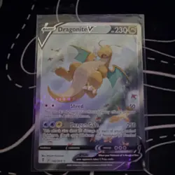 Pokemon Dragonite V Ultra Rare Full Art Holo 192/203 Evolving Skies TCG Card - Image 1