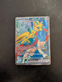 Full Art Hop's Zacian EX Pokemon Card (Journey Together Set, 176/159, NM) - Image 1