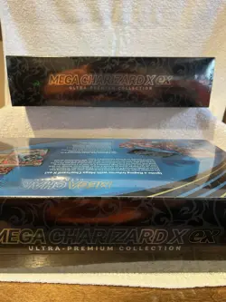 2 Pokemon Mega Charizard X ex Ultra Premium Collection Box Sealed UPC NEW SEALED - Image 4