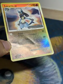 Lucario LV.30 6/130 Diamond & Pearl Reverse Holo Stamped Pokemon TCG Card HP - Image 4