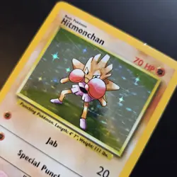 Pokemon Card - Hitmonchan 7/102 Holo Rare Base Set WOTC - Image 2