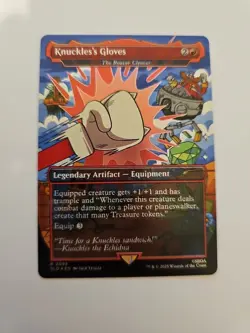 Knuckles's Gloves - The Reaver Cleaver (Rainbow Foil) Secret Lair Drop Foil - Image 1