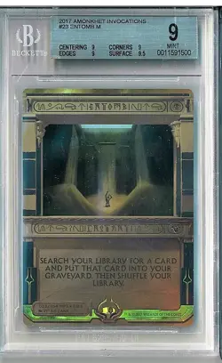 MAGIC MTG GATHERING "AMONKHET INVOCATIONS" ENTOMB BGS 9 QUAD+ (9,9,9,95) HIGHEST - Image 1