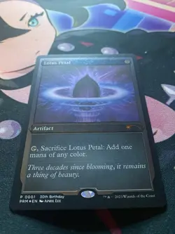 Lotus Petal 30th Anniversary Promo NM Foil Etched MTG 2023 - Image 2