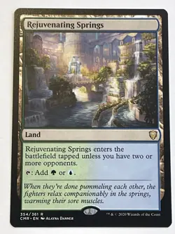 MTG Rejuvenating Springs NM Commander Legends Regular Magic The Gathering - Image 2