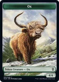 Ox Token 13 - REGULAR - NM - Battle for Baldur's Gate - Image 1