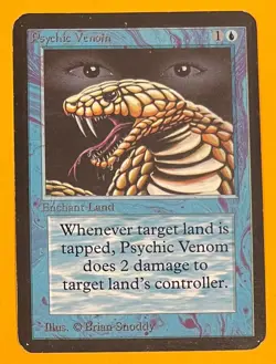 MTG PSYCHIC VENOM Alpha (OldManMTG 013-013) - Image 1