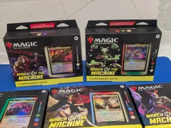 Magic the gathering MTG March of the Machine Commander Deck Complete Set lot #2 - Image 2