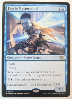 Faerie Mastermind 58 March of the Machine MOM Regular MTG NM - Image 1