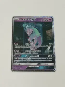 2017 POKEMON SHINING LEGENDS #78/73 MEWTWO GX ULTRA RARE VLP - Image 1