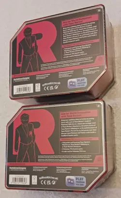 ( 2 ) Pokemon Team Rocket Tins (NEW-SEALED) - Image 2