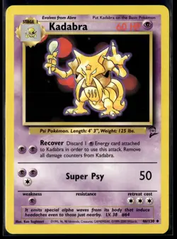 Pokemon TCG | Base Set 2 | Kadabra | 46/130 | LP - Image 1