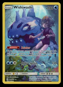 Pokemon Wishiwashi 240/236 Sun & Moon Cosmic Eclipse Character Rare Near Mint - Image 1