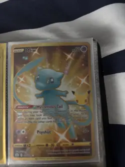 Golden Mew 25th Anniversary Pokemon Card Brand New No Marks Amazing Condition - Image 1