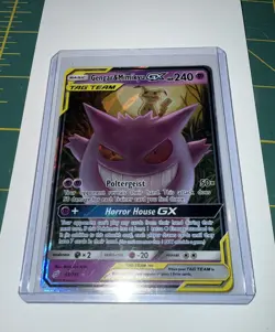 Gengar & Mimikyu GX Ultra Rare Holo SM - Team Up 53/181 NM Pokemon TCG - Image 1