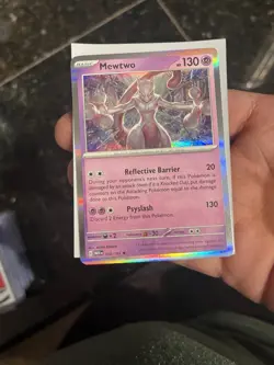 Pokemon TCG: Mewtwo 150/165 Scarlet & Violet 151 Holo Rare Near Mint Card - Image 1