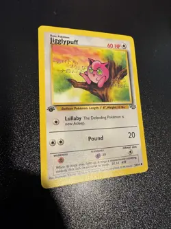 Jigglypuff 54/64 1st Edition Jungle Set Common Pokemon Card LP - Image 2