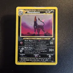 Pokemon Card - Houndoom 8/64 Neo Revelation Holo Rare WOTC - Image 1