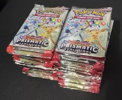 36x Pokemon TCG Prismatic Evolutions Booster Pack Lot Factory Sealed Plus Case - Image 2