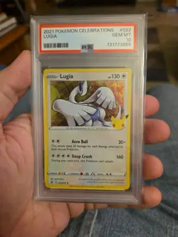 Pokemon TCG Lugia Celebrations Holo Rare Card 022/025 PSA 10 GEM MT - Image 1