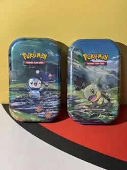 (2) Pokemon TCG: Sinnoh Stars Mini Tins | Piplup + Turtwig - Image 1