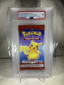 PSA Graded 7 NM Rare TCG McDonalds Pokemon Card Packs 2022 Set - Image 1
