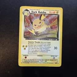 Pokemon Card - Dark Raichu 83/82 Holo Rare Team Rocket Set WOTC Secret Rare - Image 1