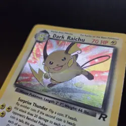 Pokemon Card - Dark Raichu 83/82 Holo Rare Team Rocket Set WOTC Secret Rare - Image 3