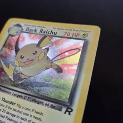 Pokemon Card - Dark Raichu 83/82 Holo Rare Team Rocket Set WOTC Secret Rare - Image 4