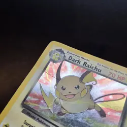 Pokemon Card - Dark Raichu 83/82 Holo Rare Team Rocket Set WOTC Secret Rare - Image 5